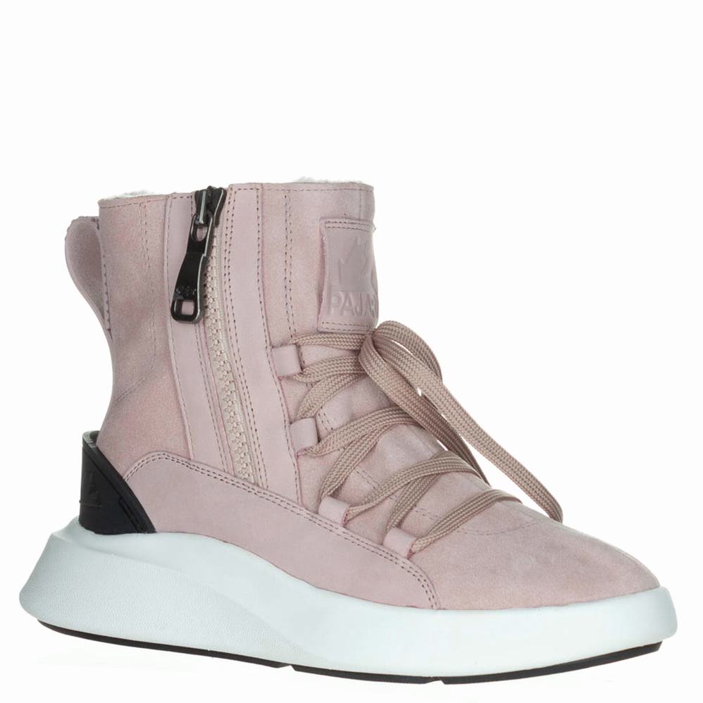 Buty Zimowe Pajar Exo Light F Shearling Ice Gripper Damskie Różowe | BME9316KU