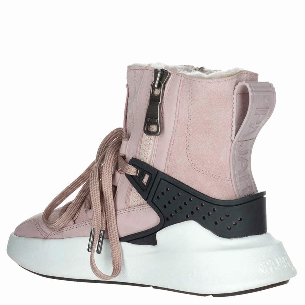 Buty Zimowe Pajar Exo Light F Shearling Ice Gripper Damskie Różowe | BME9316KU