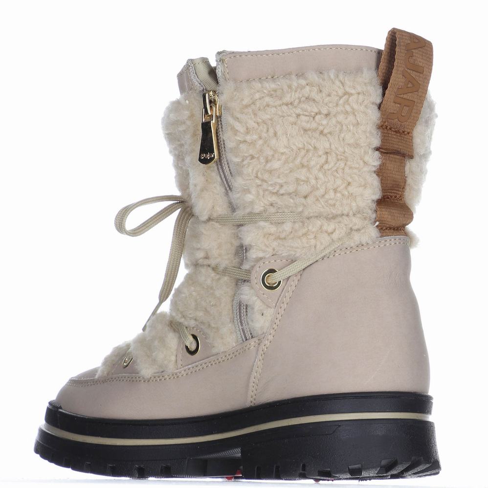 Buty Zimowe Pajar Maxine Ice Gripper Damskie Beżowe | ERY9887QT